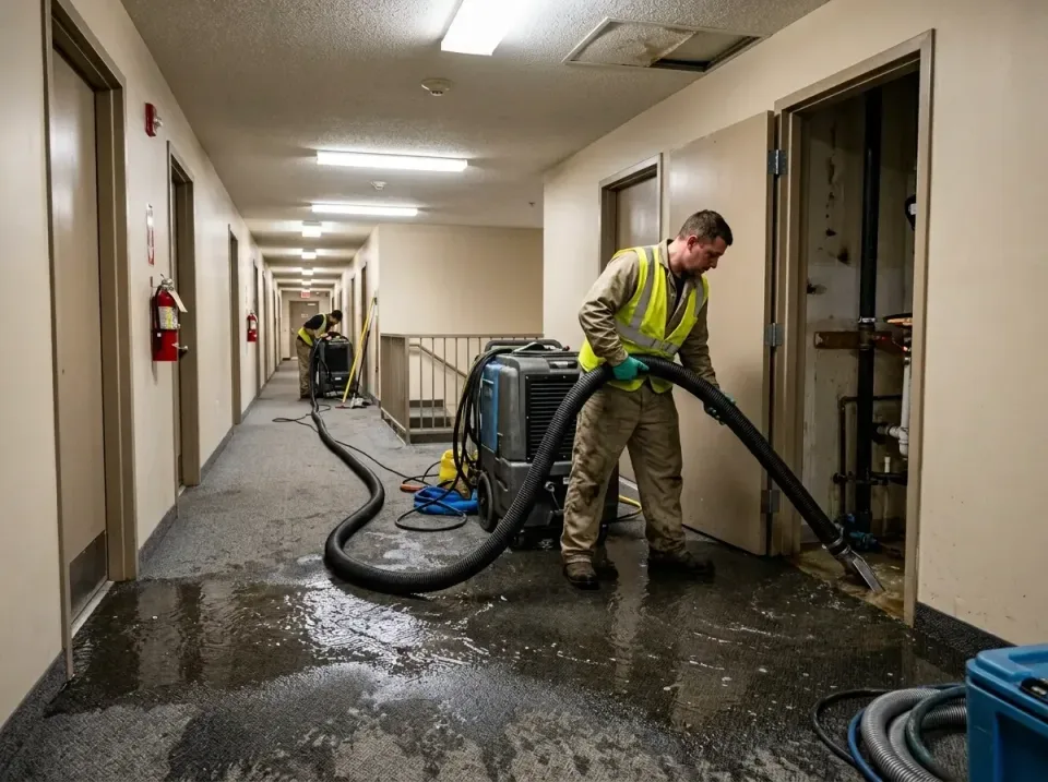 multi-unit-apartment-hallway-f-005 — frequently asked questions, Emergency Burst Pipe Water Extraction & Removal in West, TX